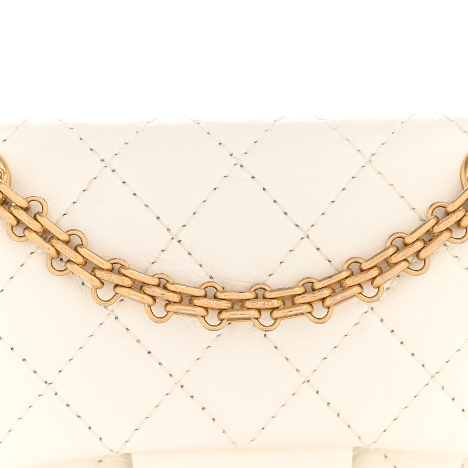 Chanel Aged Calfskin Quilted 2.55 Reissue Mini Flap White 1833235