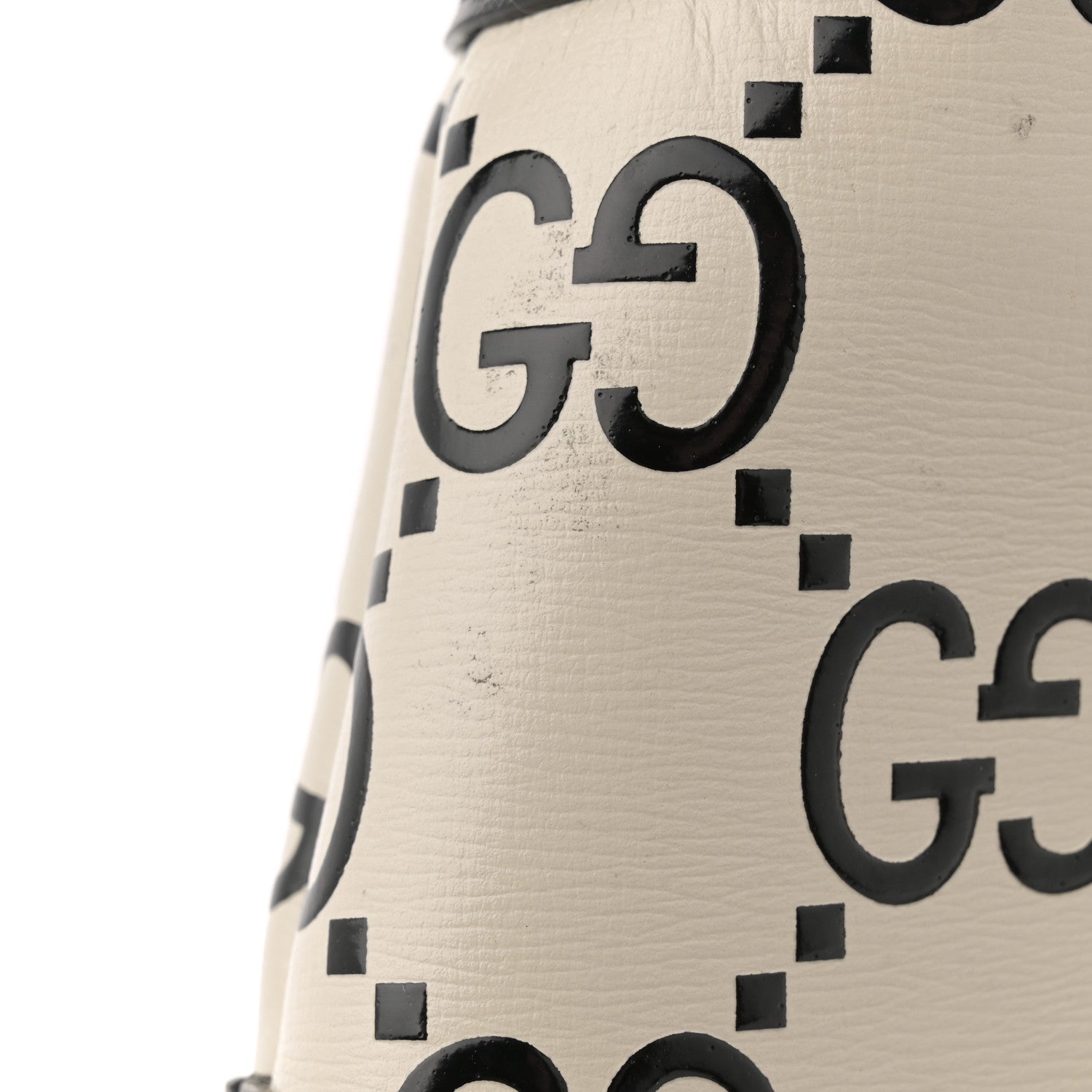 Gucci Azalea Calfskin GG Monogram Bi-Color Debossed Small Jackie 1961 Hobo Mystic White Black 13 of 13