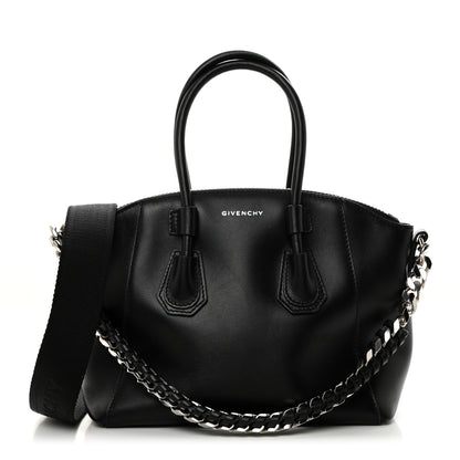 Givenchy Shiny Lord Calfskin Mini Sport Antigona With Chain Black 1 of 9