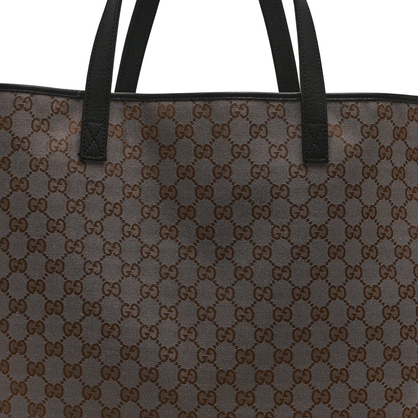 Metallic Monogram XL Shopper Tote Black