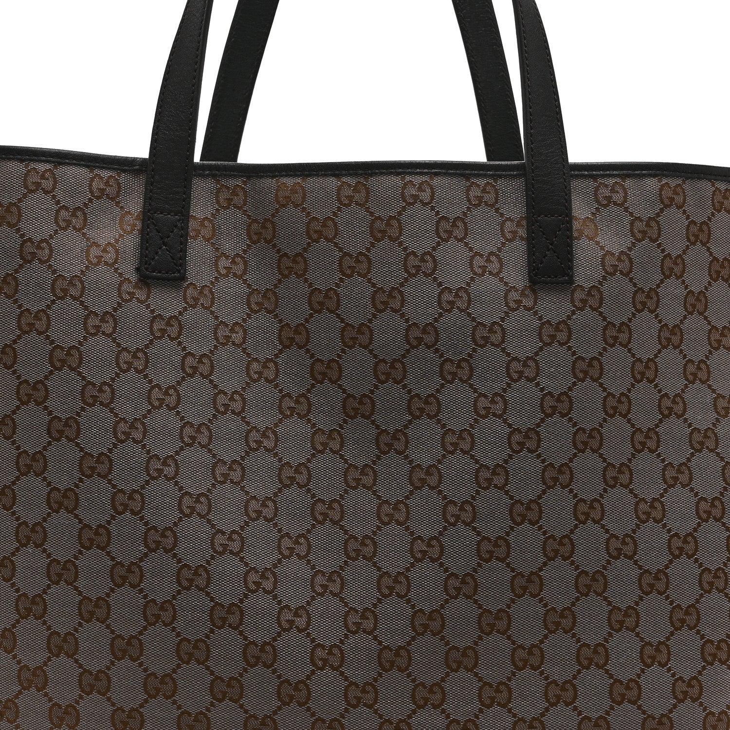 Gucci Metallic Monogram XL Shopper Tote Black 12 of 16
