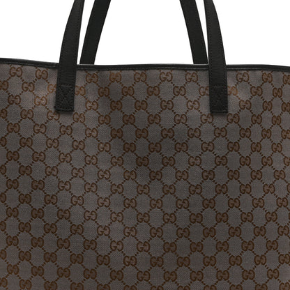 Gucci Metallic Monogram XL Shopper Tote Black 12 of 16