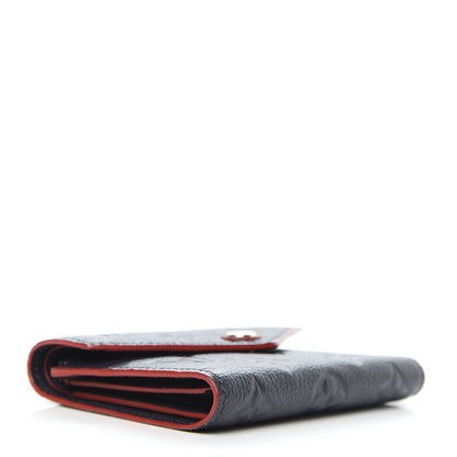 Louis Vuitton Empreinte Victorine Wallet Marine Rouge 4 of 8