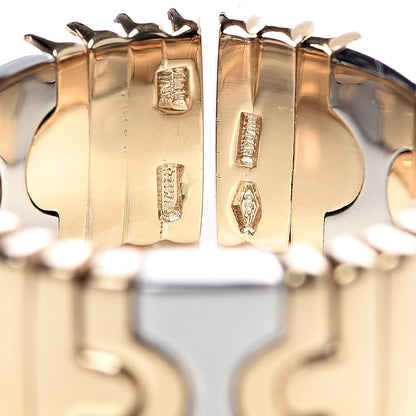 Bulgari Stainless Steel 18K Yellow Gold Parentesi Band Ring 50 5.25 4 of 4
