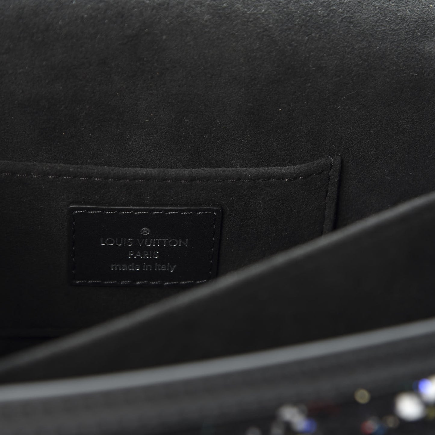 Tweed Calfskin Dauphine Mini Black Multicolor