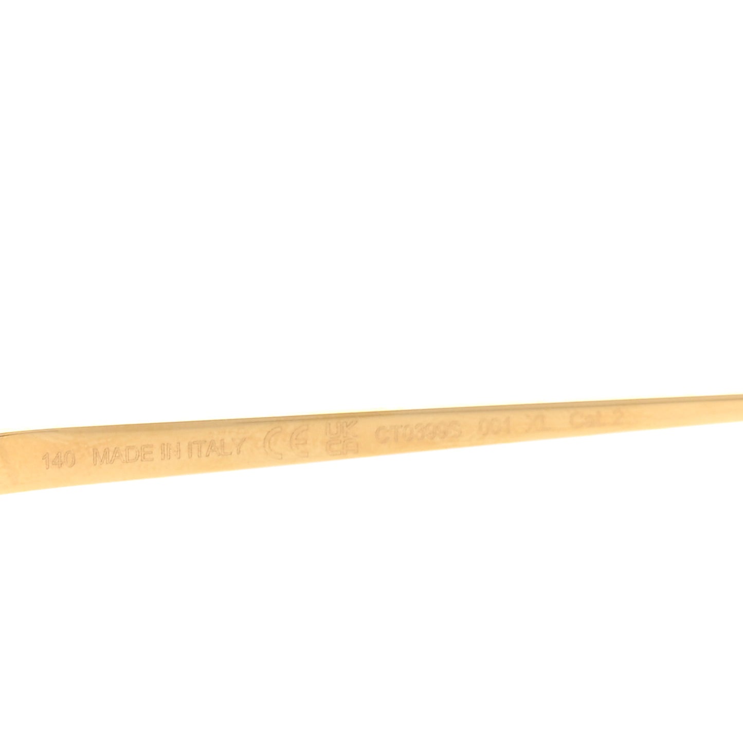 Panthere De Cartier Cat Eye Sunglasses CT0399S Gold Black