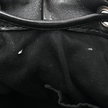 Saint Laurent Calfskin Y Quilted Monogram Small Loulou Backpack Black 13 of 14