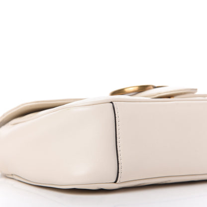 Gucci Calfskin Matelasse Mini GG Marmont Shoulder Bag White 6 of 10