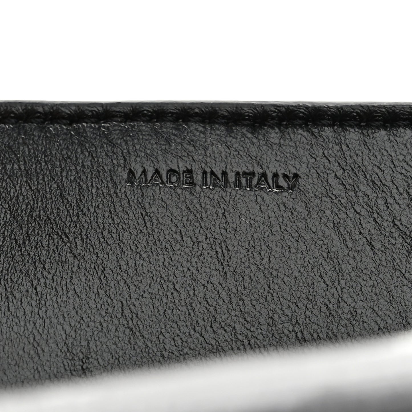 Shiny Lizard Maillon Triomphe Clutch Black