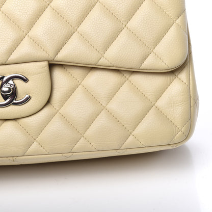 Chanel Caviar Quilted Jumbo Double Flap Beige Clair 10 of 18