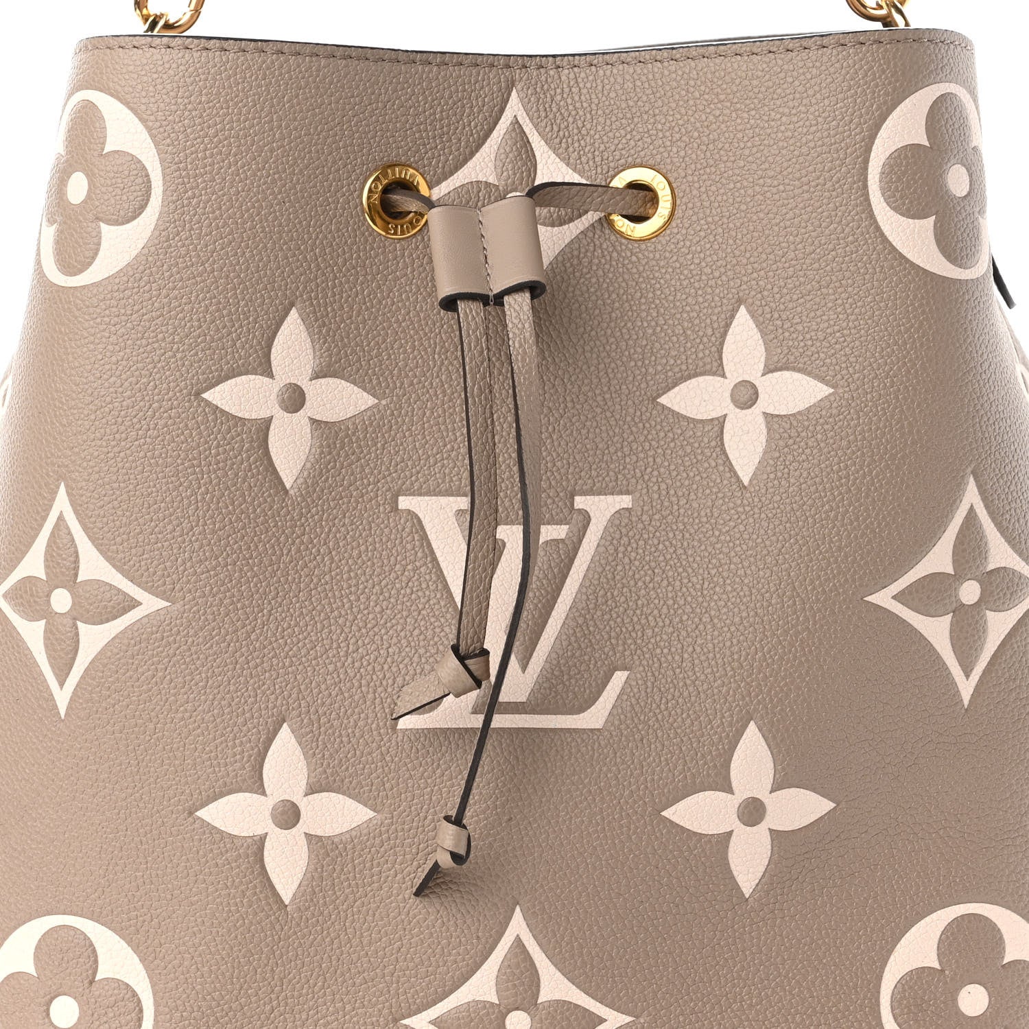 Louis Vuitton Empreinte Monogram Giant Neonoe MM Tourterelle Creme 8 of 10