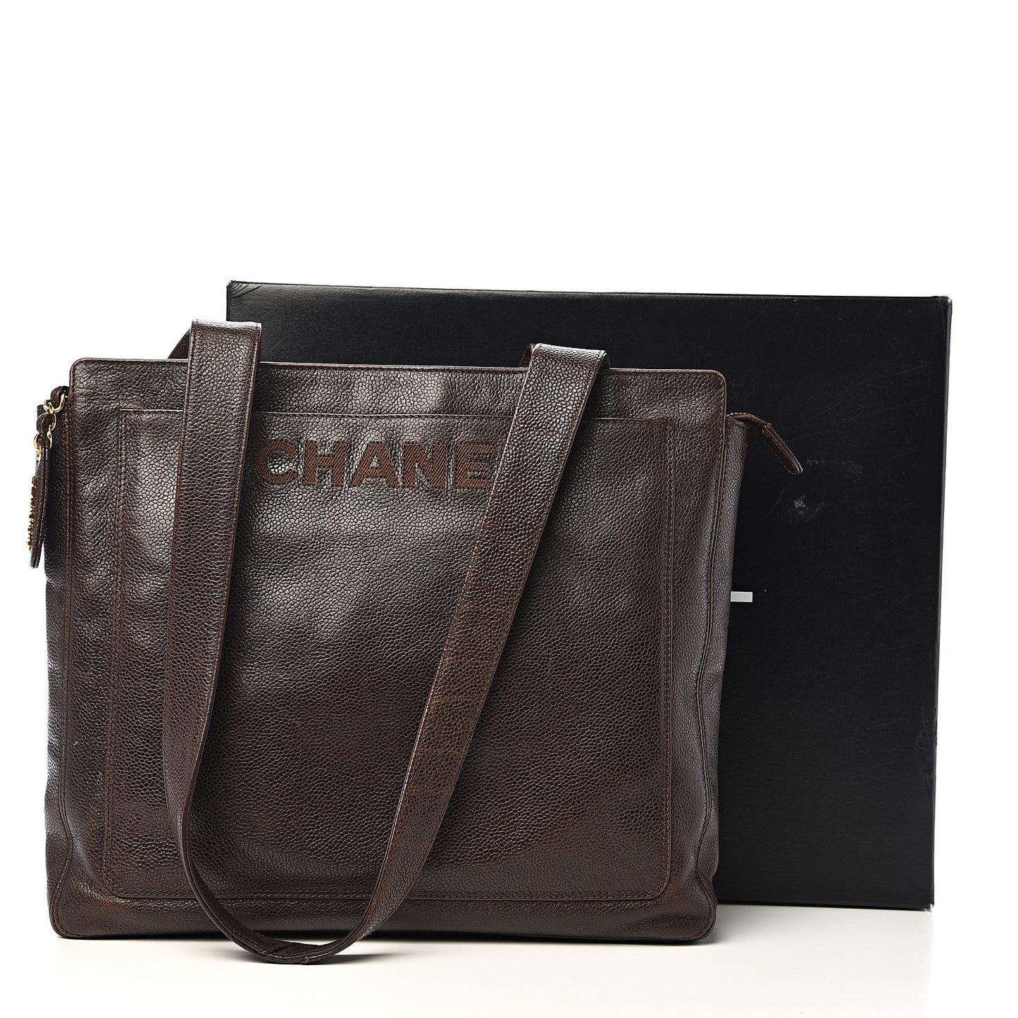 Caviar Shoulder Bag Brown