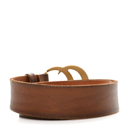 Gucci Faded Calfskin Double G Belt 80 32 Cuir 2 of 5