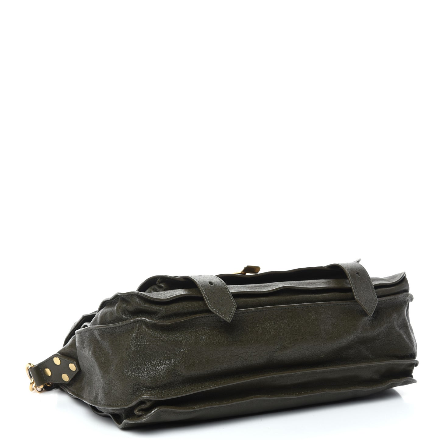Lambskin Medium PS1 Satchel Dark Olive
