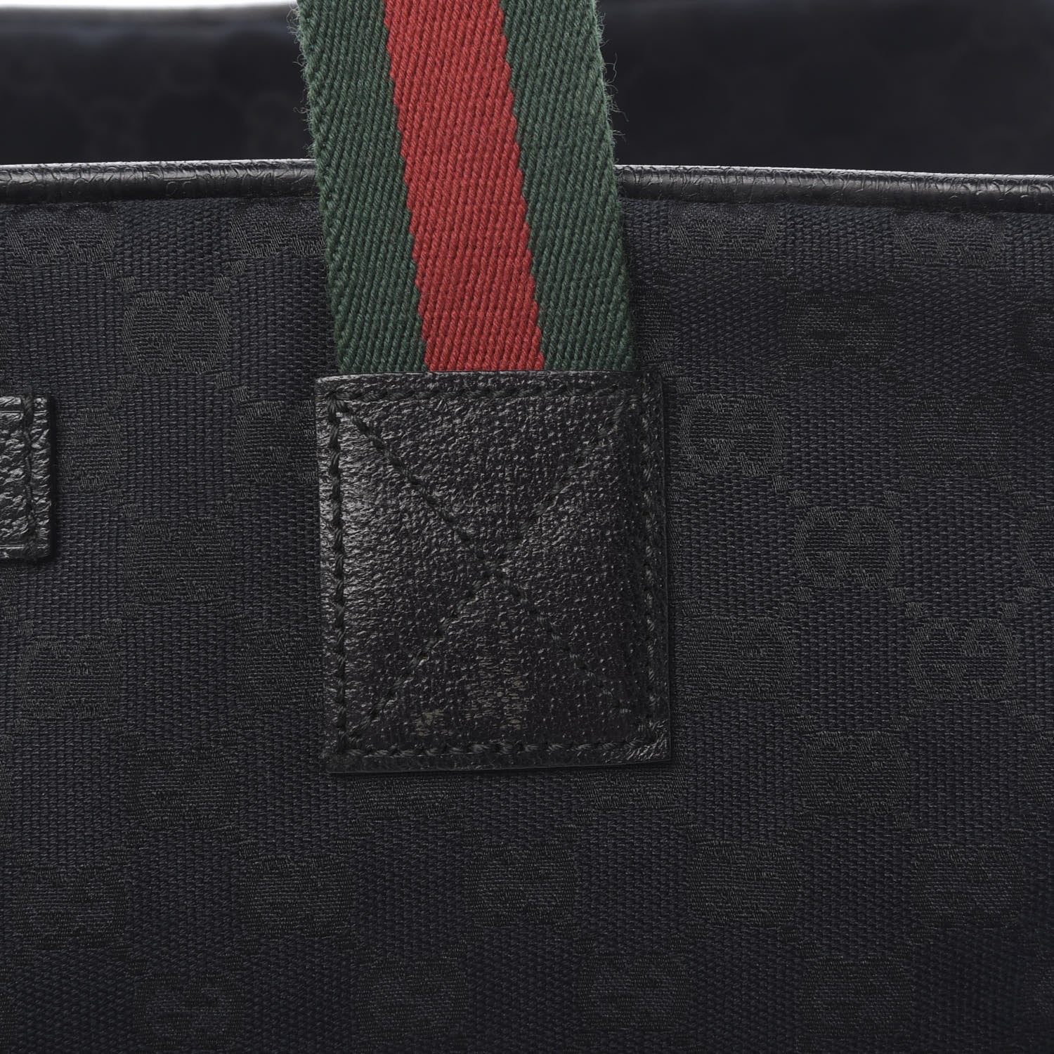 Gucci GG Monogram Web Medium Collapsible Carry On Duffle Black 9 of 11