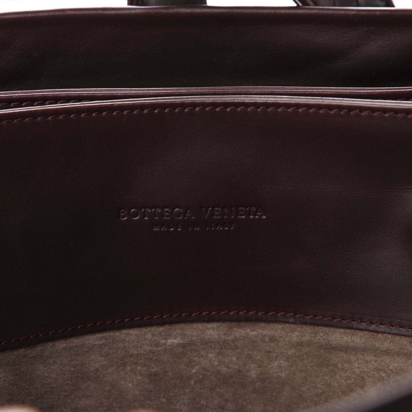 Nappa Intrecciato Medium Roma Tote Mahogany Brown