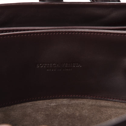 Bottega Veneta Nappa Intrecciato Medium Roma Tote Mahogany Brown 6 of 10