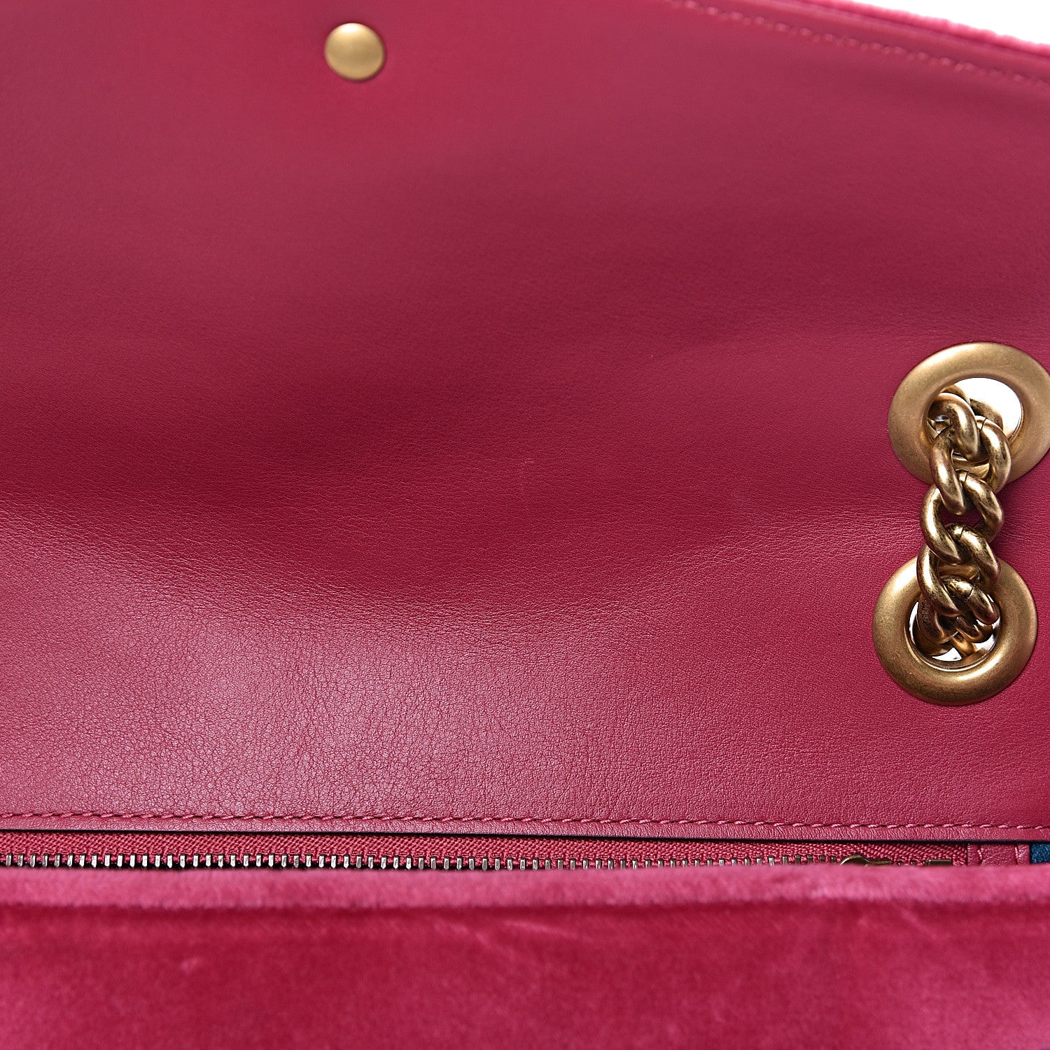 Gucci Velvet Matelasse Small GG Marmont Shoulder Bag Light Raspberry Rose 8 of 11