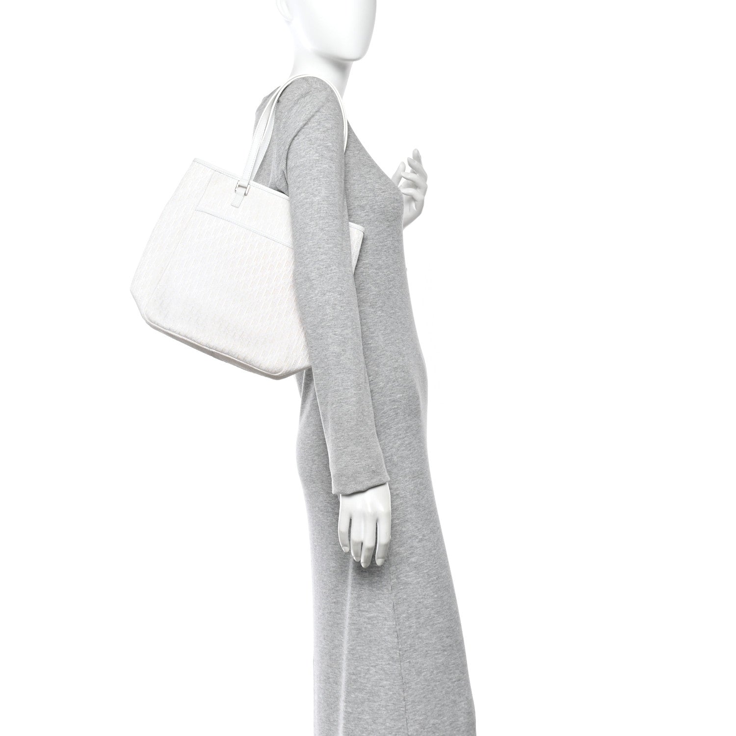 Christian Dior Monogram Tote White 2 of 12