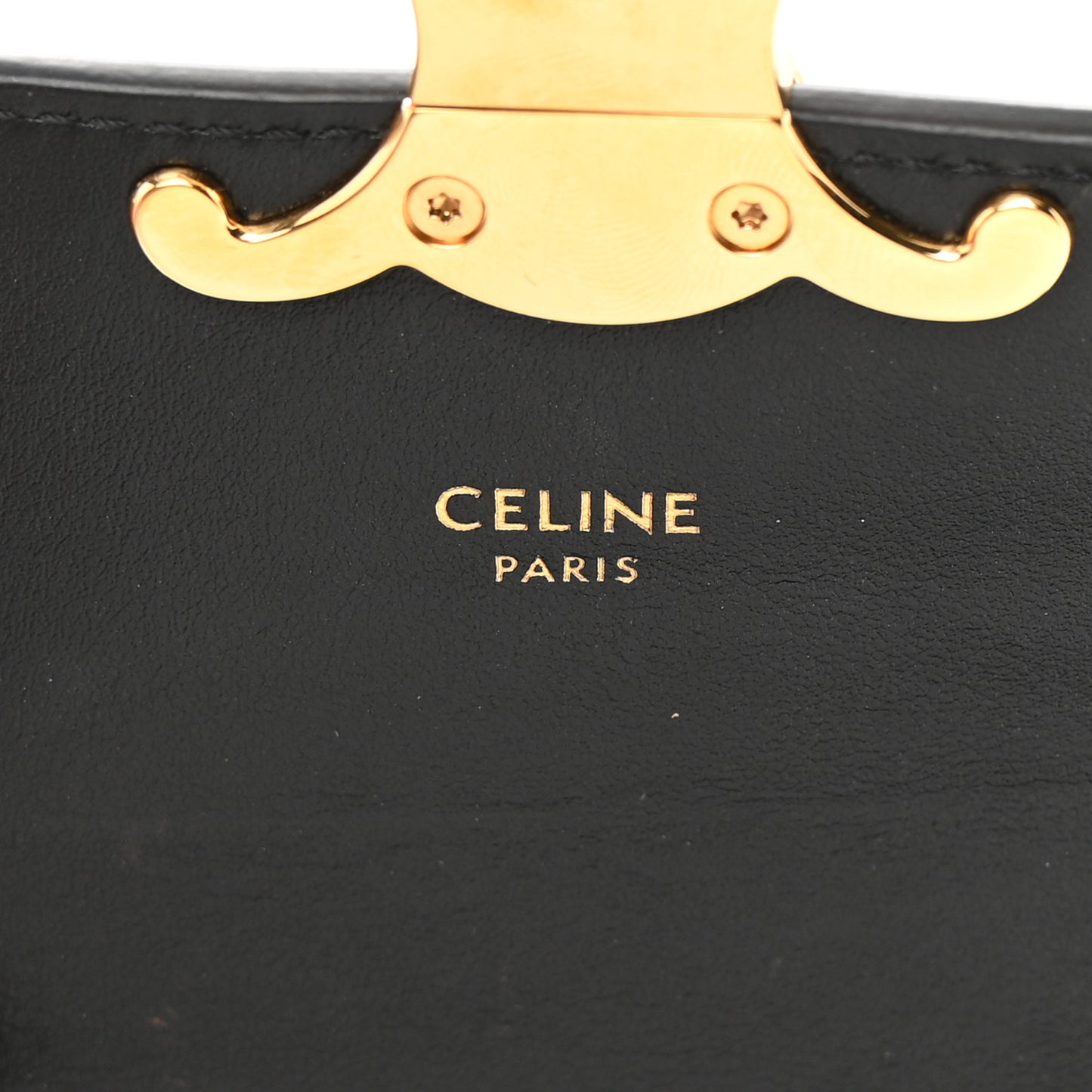 Shiny Calfskin Mini Triomphe Black