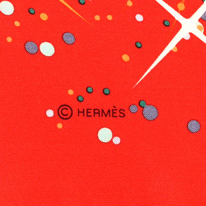 Hermes Silk Magic Kelly Scarf 140 Rouge Orange Vert De Gris 4 of 5