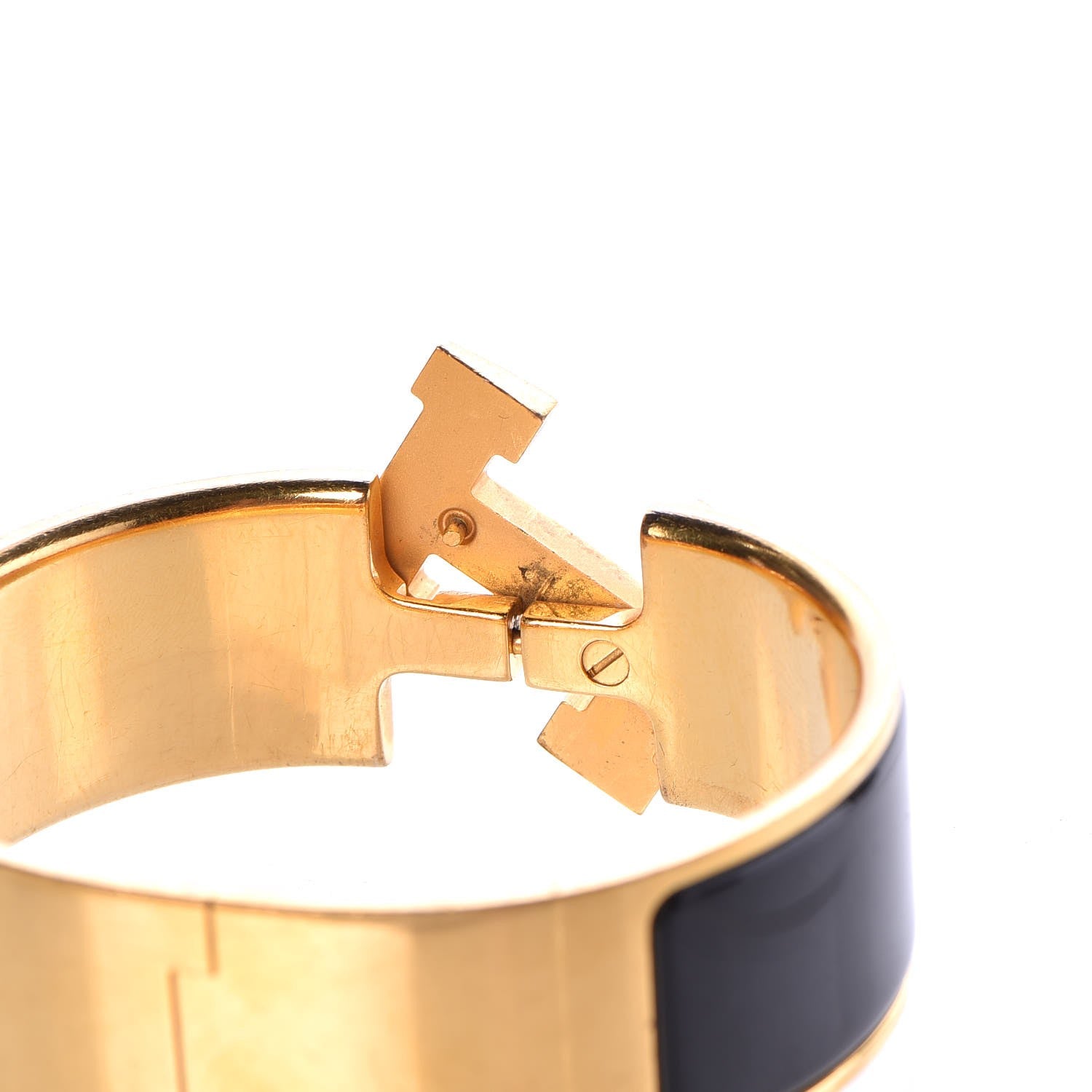 Hermes Enamel Wide Clic Clac H Bracelet PM Black 5 of 5