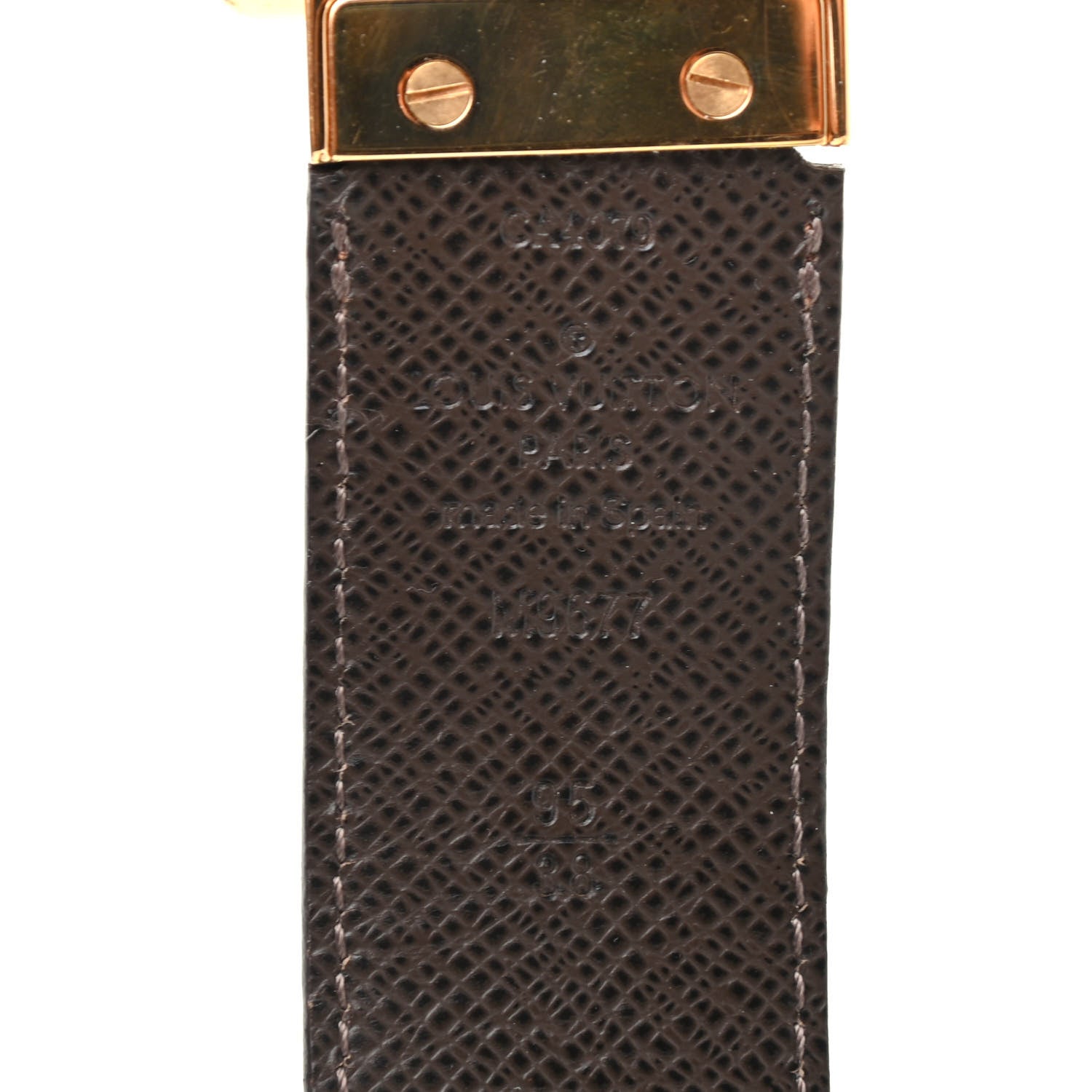 Louis Vuitton Damier Ebene 35mm Inventeur Reversible Belt 95 38 3 of 6