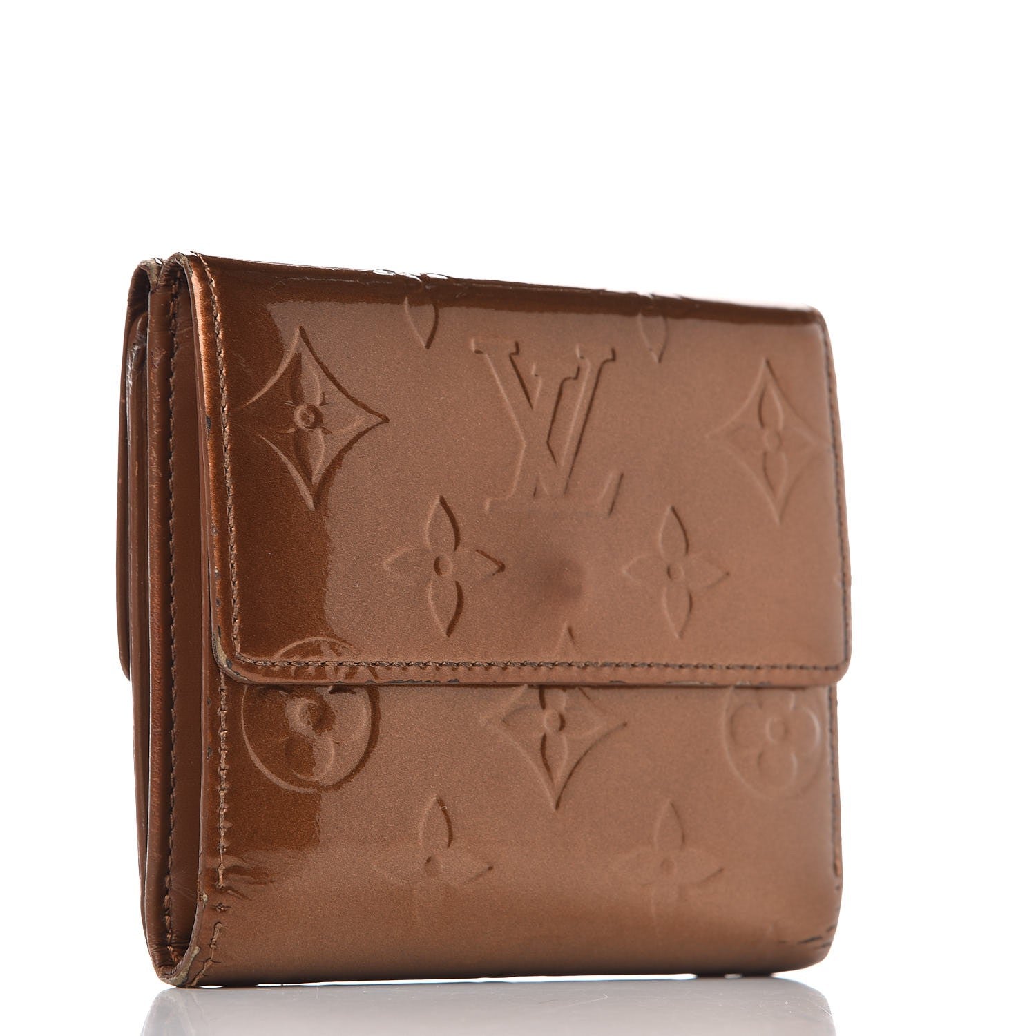 Louis Vuitton Vernis Elise Wallet Bronze 3 of 13