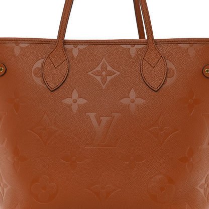 Louis Vuitton Empreinte Monogram Giant Neverfull MM Cognac 7 of 9