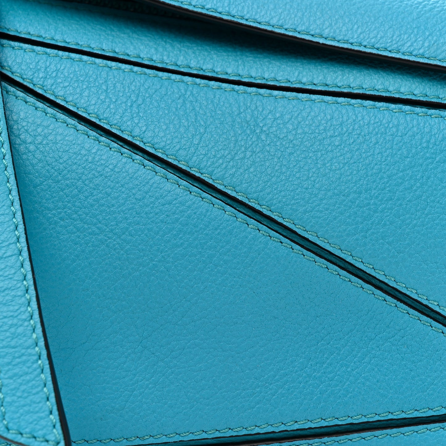 Calfskin Mini Puzzle Bag Cyan