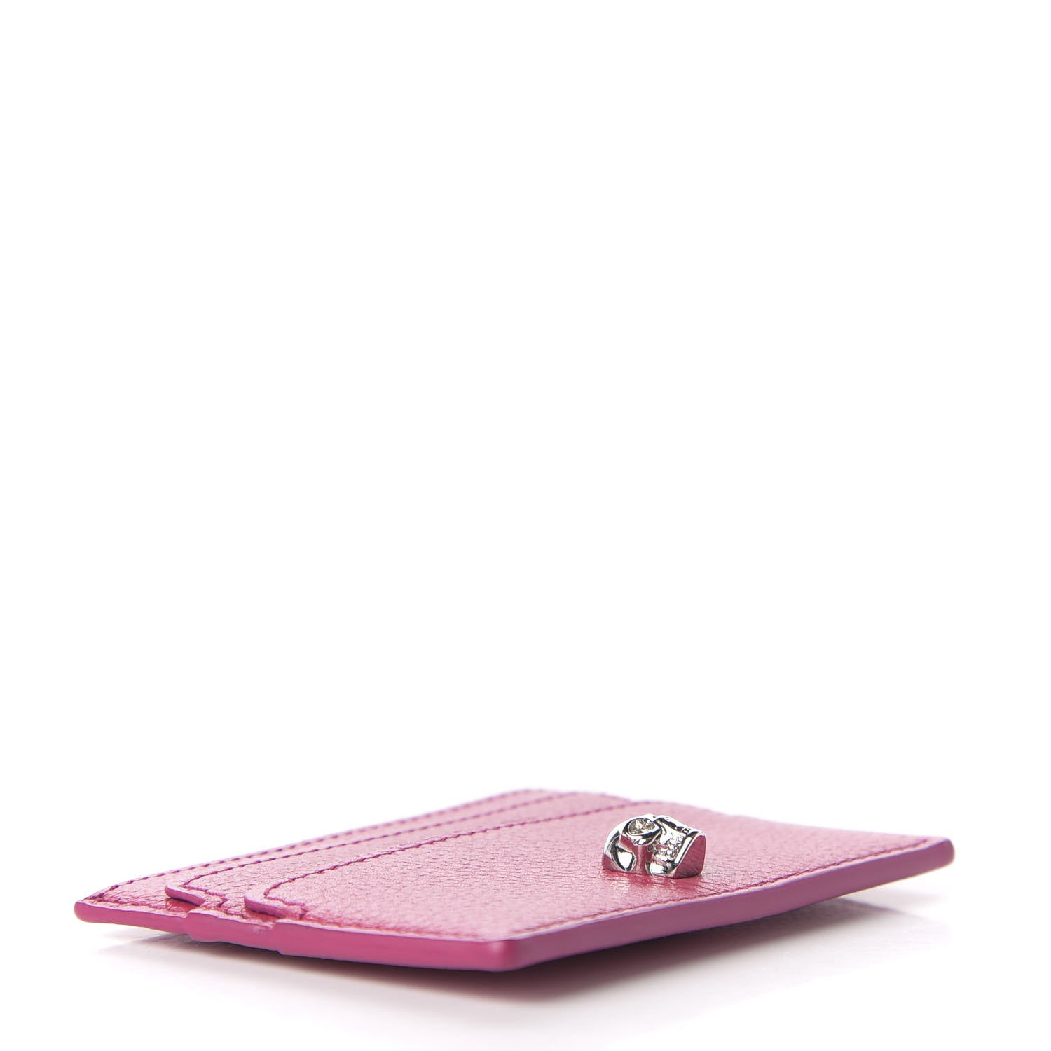 Alexander McQueen Calfskin Skull Card Holder Pink 4 of 8