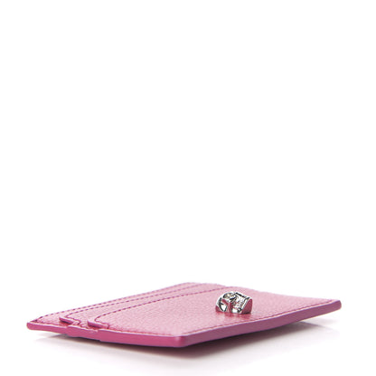 Alexander McQueen Calfskin Skull Card Holder Pink 4 of 8