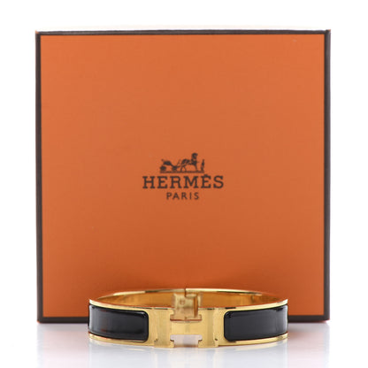 Hermes Enamel Narrow Clic Clac H Bracelet PM Black 6 of 6