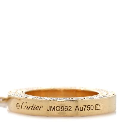 Cartier 18K Yellow Gold Diamond LOVE Paved Necklace 5 of 5