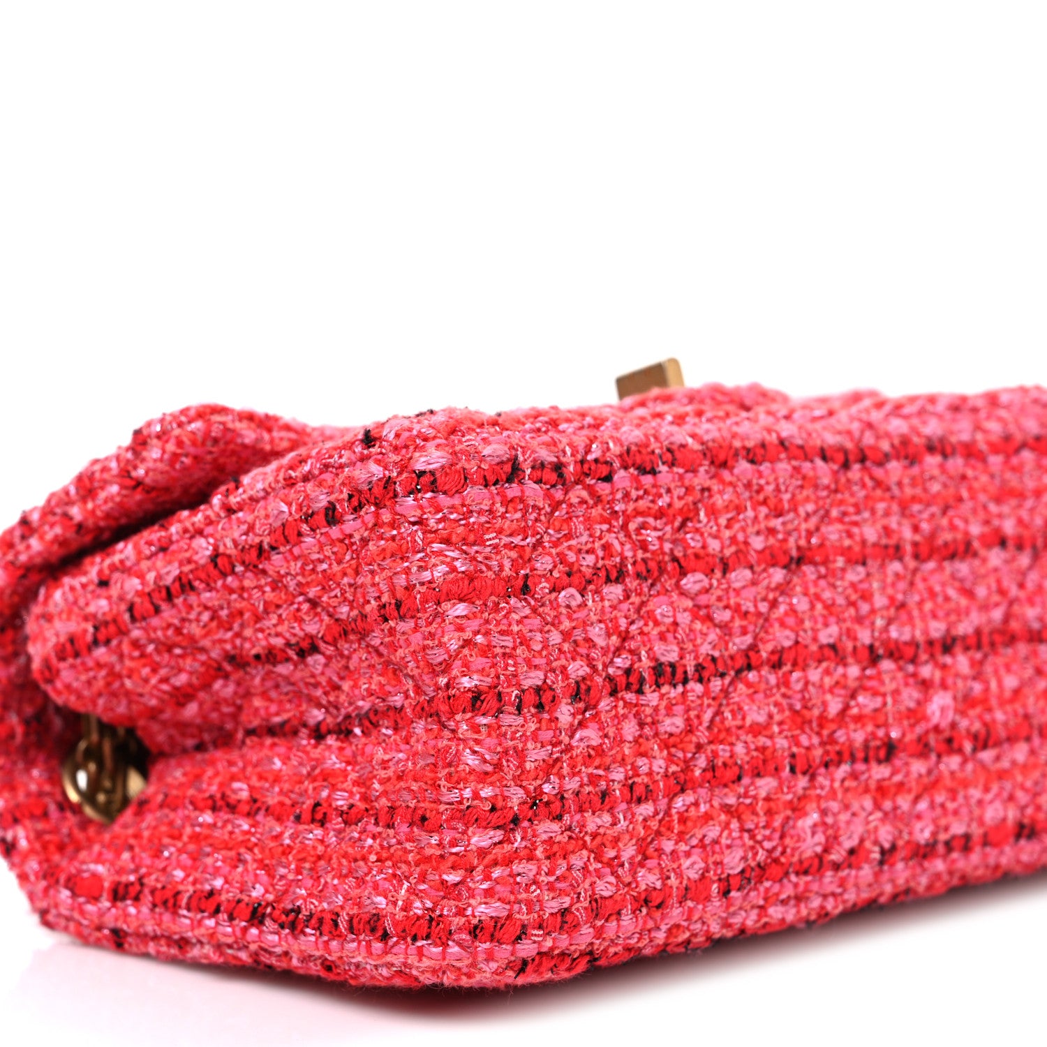 Chanel Tweed Quilted Mini 2.55 Reissue Flap Red Ecru Black 9 of 10