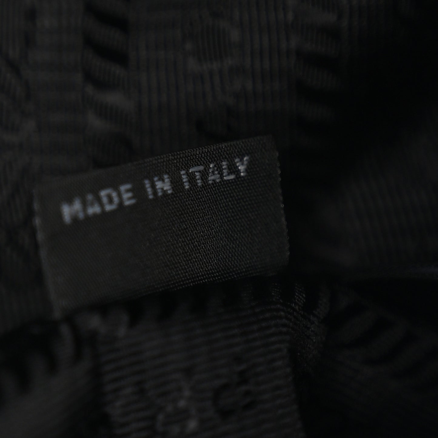 Tessuto Nylon Saffiano Mini Re-Edition 2000 Bag Black