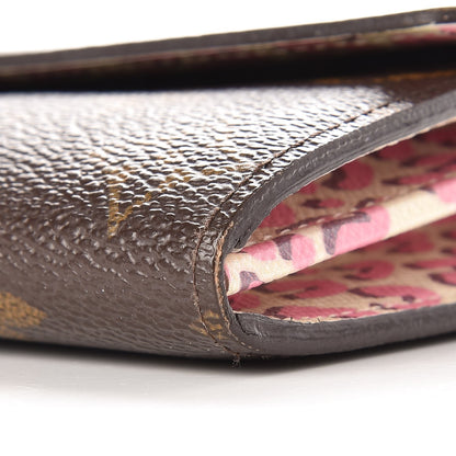 Louis Vuitton Monogram Leopard Sarah Wallet Blanc Corail 8 of 11