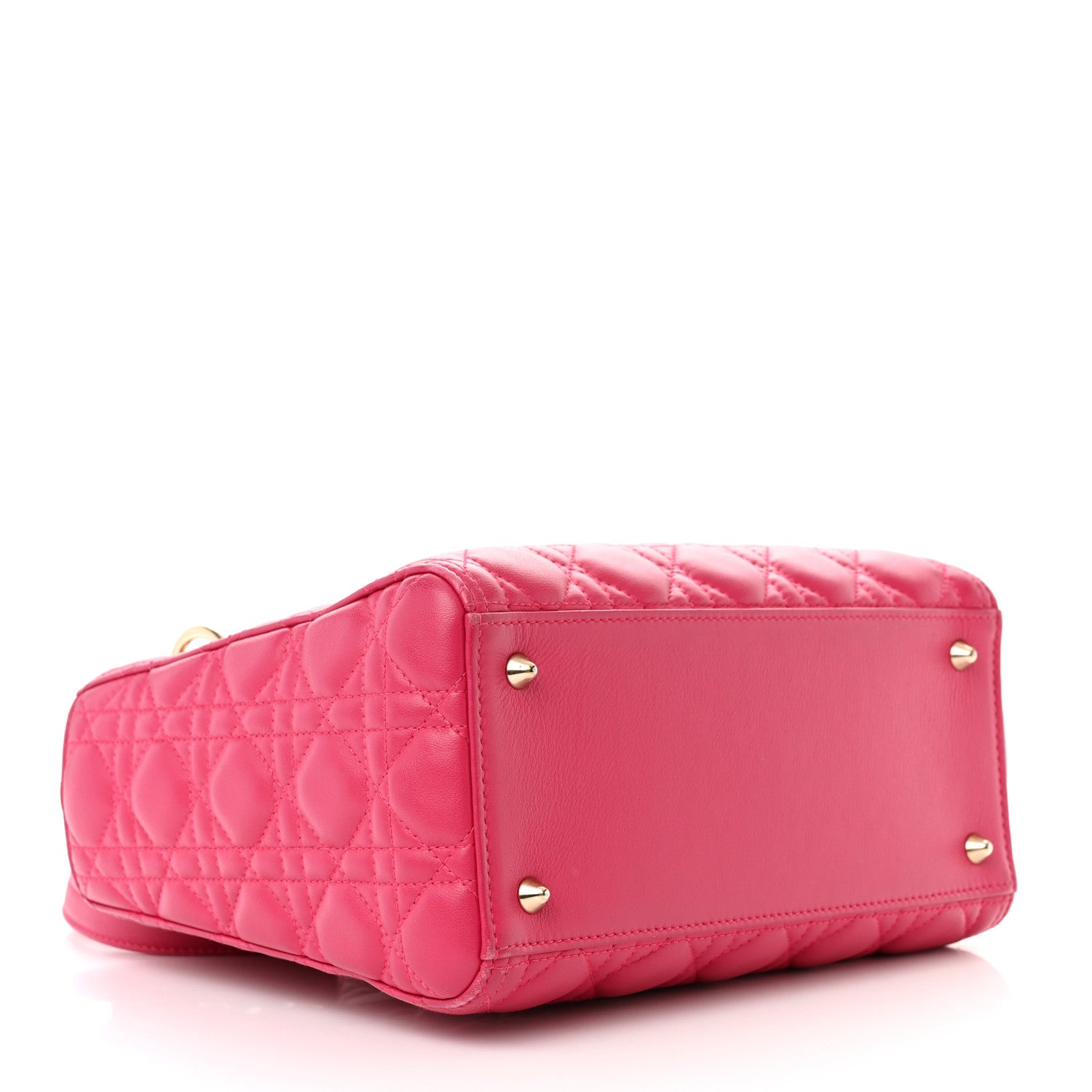 Christian Dior Lambskin Cannage Medium Lady Dior Pink 4 of 14