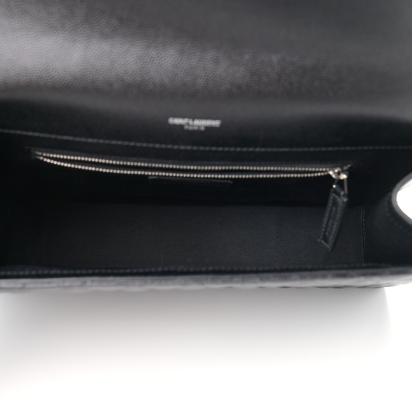 Calfskin Mixed Matelasse Triquilt Large Monogram Satchel Black