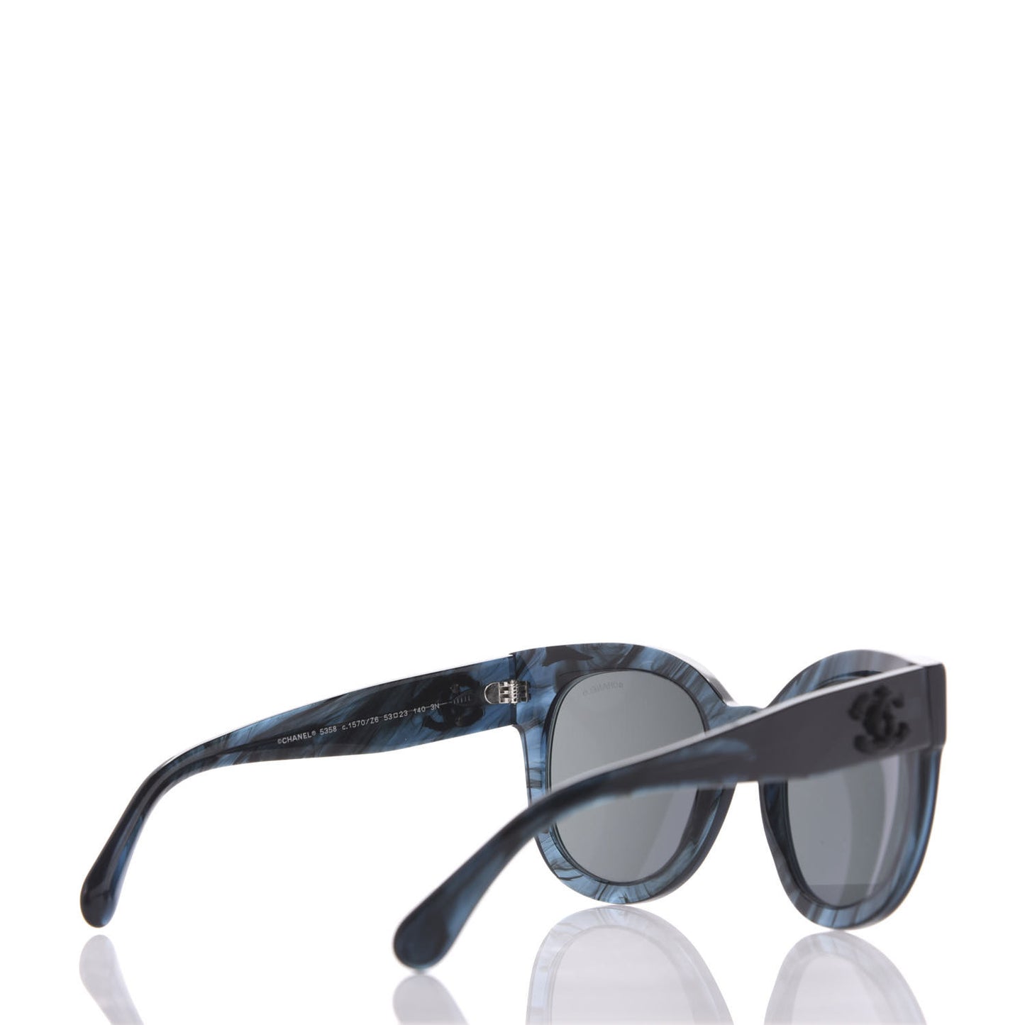 Acetate Butterfly Signature CC Sunglasses 5358 Dark Blue