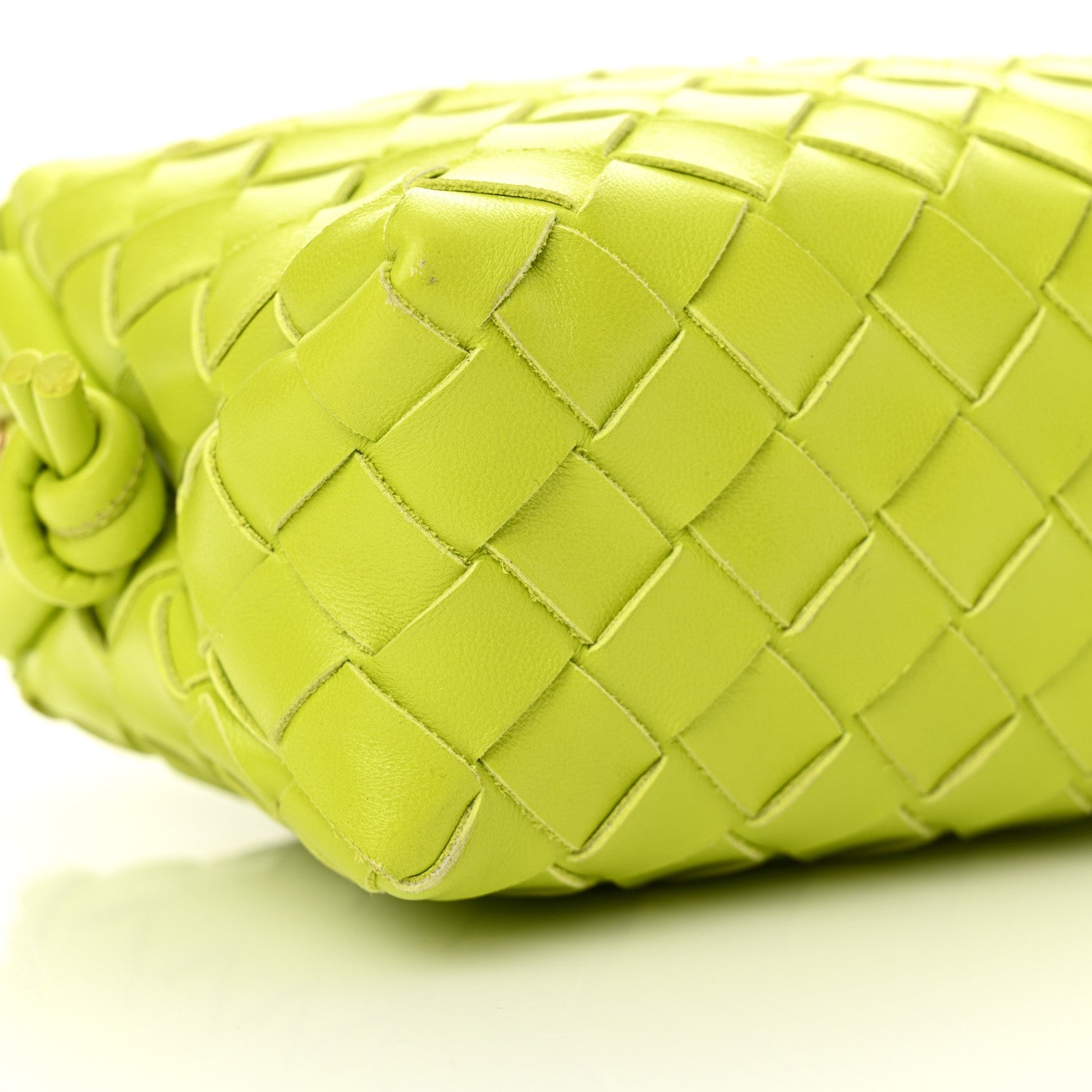 Bottega Veneta Nappa Intrecciato Mini Loop Camera Bag Acid Kiwi 9 of 10