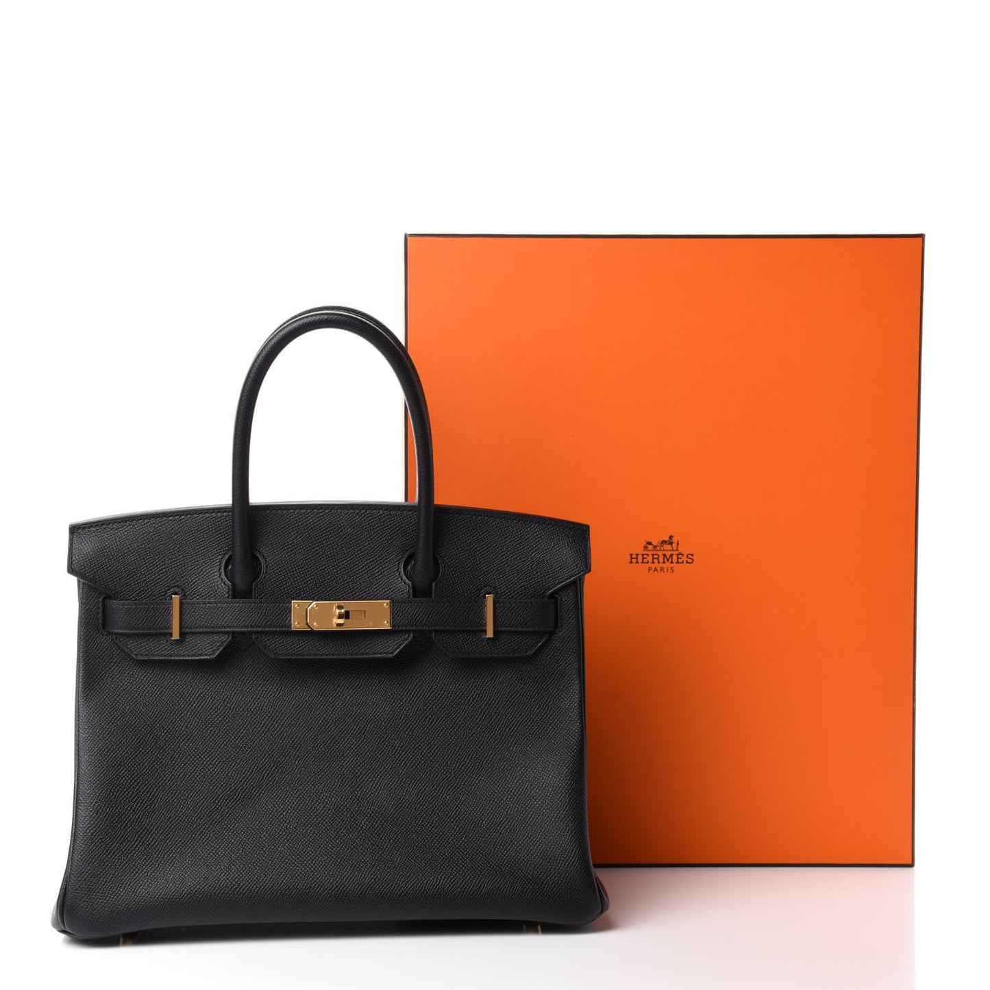 Epsom Birkin 30 Black
