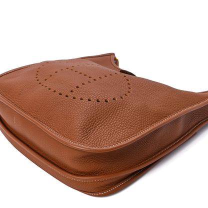 Hermes Taurillon Clemence Evelyne III PM Gold 11 of 11