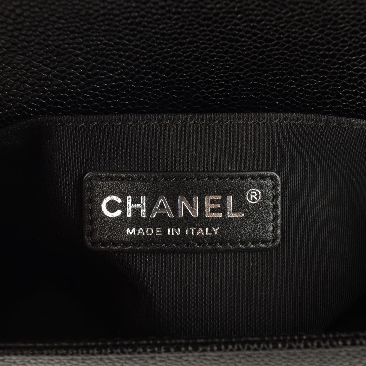 Caviar Quilted Small Boy Flap Black