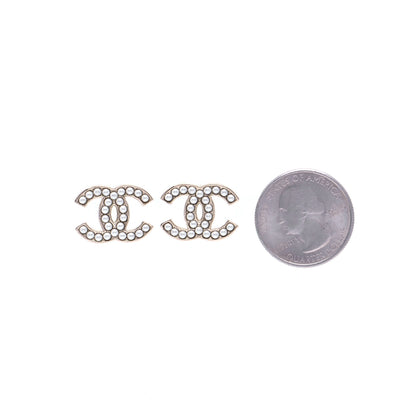 Chanel Pearl CC Earrings Gold 2 of 5
