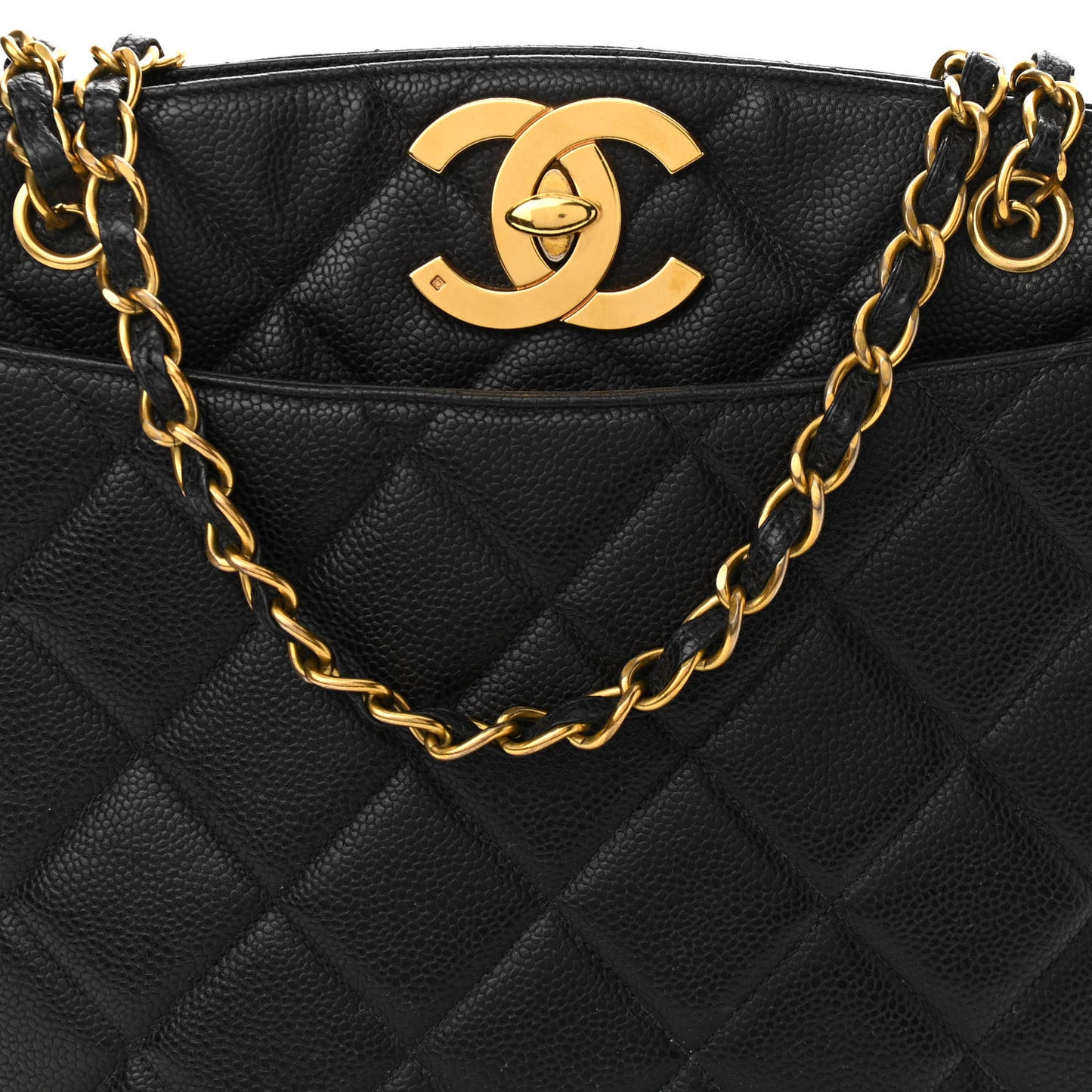 Caviar Shopper Tote Black