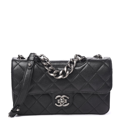 Chanel Goatskin Quilted Medium Perfect Edge Flap Black 1 of 9