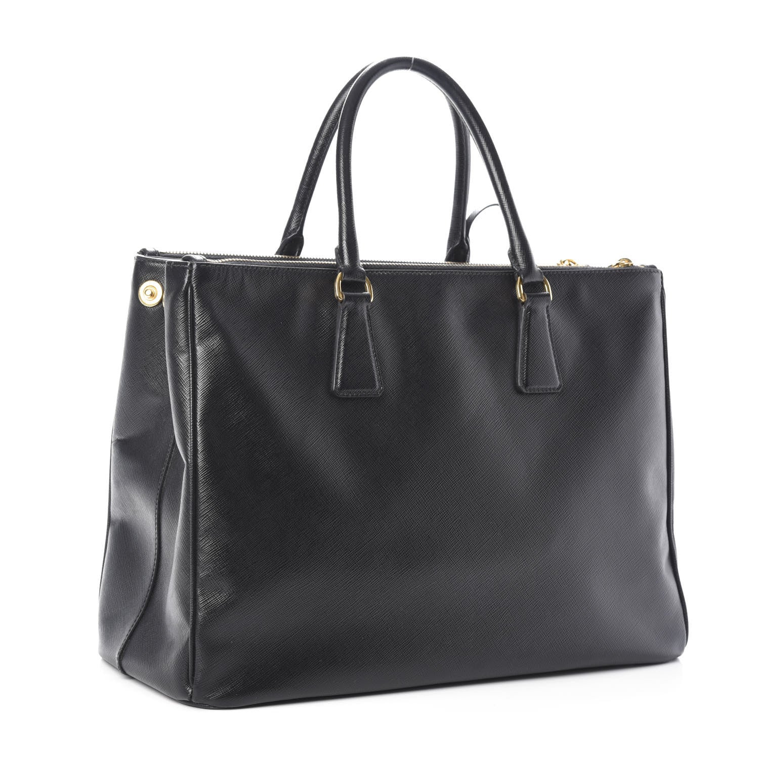 Prada Saffiano Large Galleria Double Zip Tote Black 3 of 9