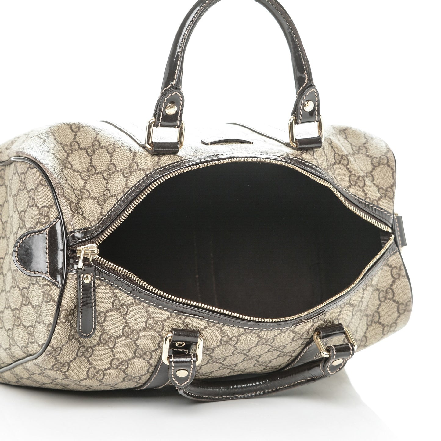 GG Plus Monogram Medium Joy Boston Dark Brown