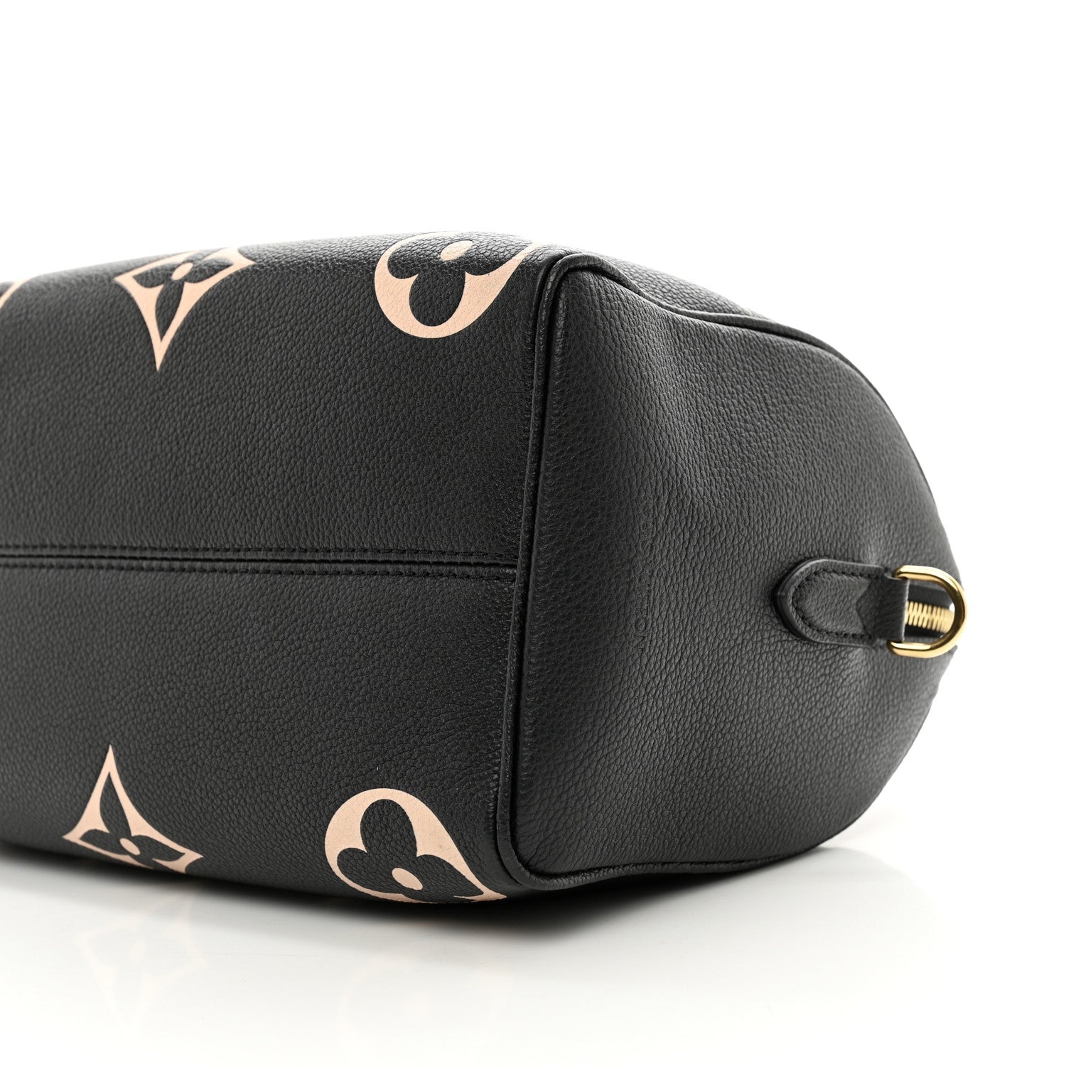 Louis Vuitton Empreinte Monogram Giant Speedy Bandouliere 25 Black Beige 9 of 9
